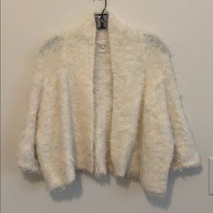 Knitted and Knotted cropped sweater cardigan